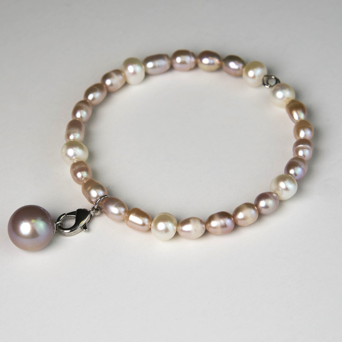 Rice Pearl Wire Bracelet