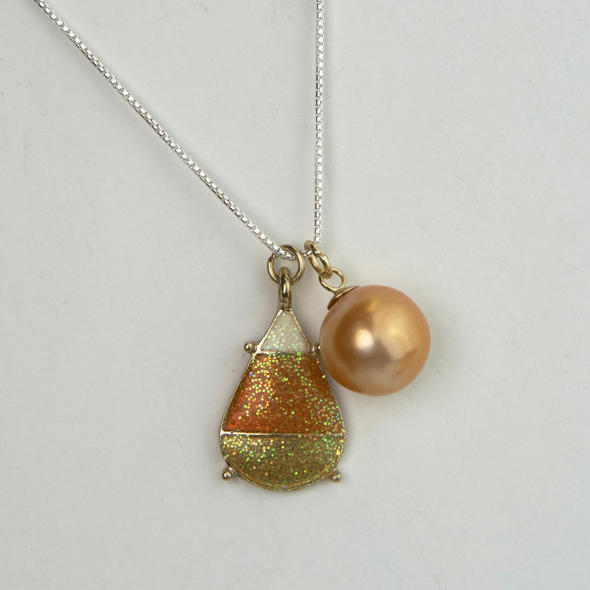 Bargain Cave - Candy Corn Necklace with Edison