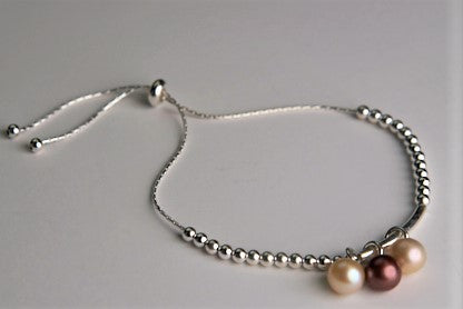 Silver Beaded Bracelet