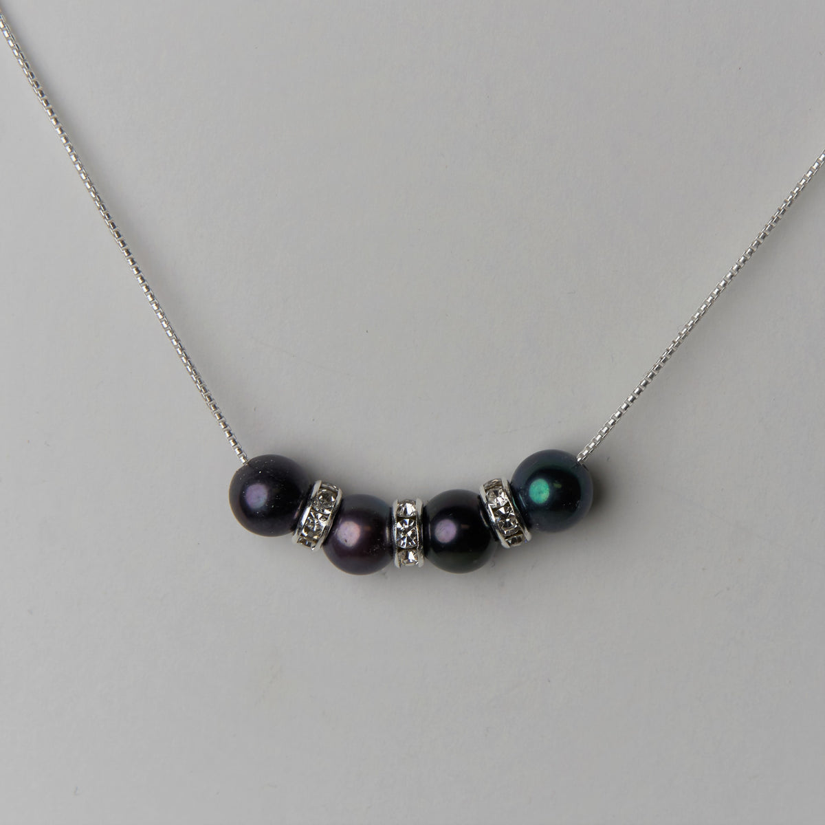 Crystal Bead Threaded Necklace
