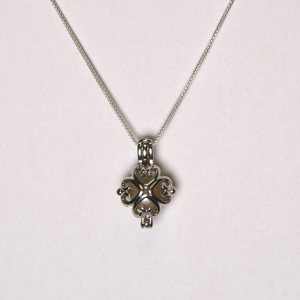 Four Hearts Cage Necklace