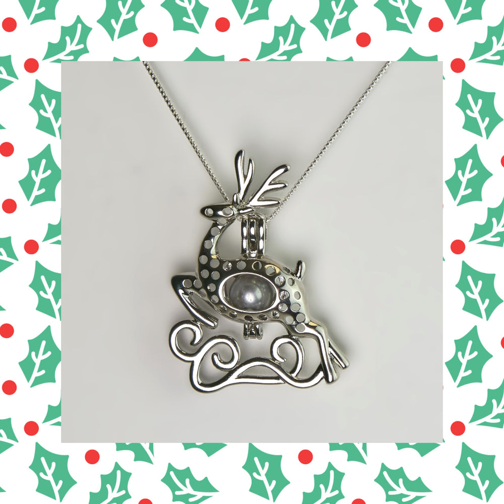 Reindeer Cage Necklace