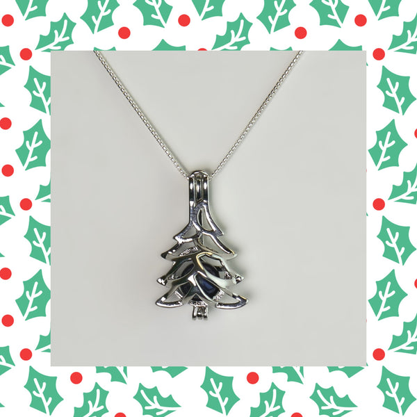 Christmas Tree Cage Necklace