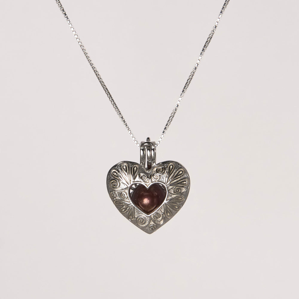 Hidden Heart Cage Necklace