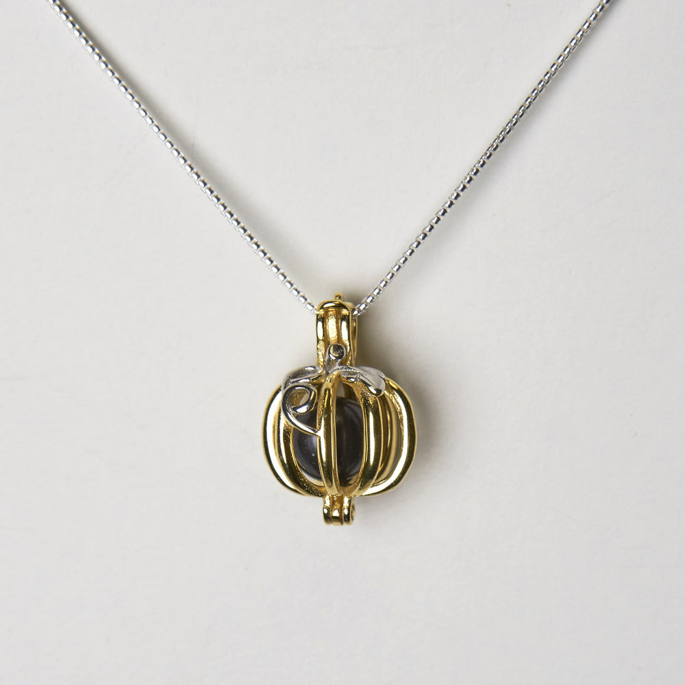 Pumpkin Cage Necklace