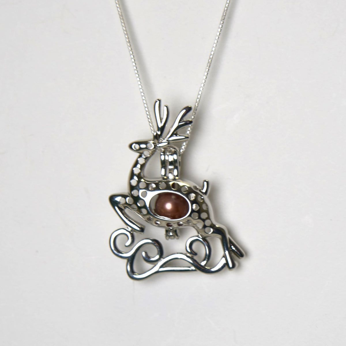 Reindeer Cage Necklace + Pearl Reveal