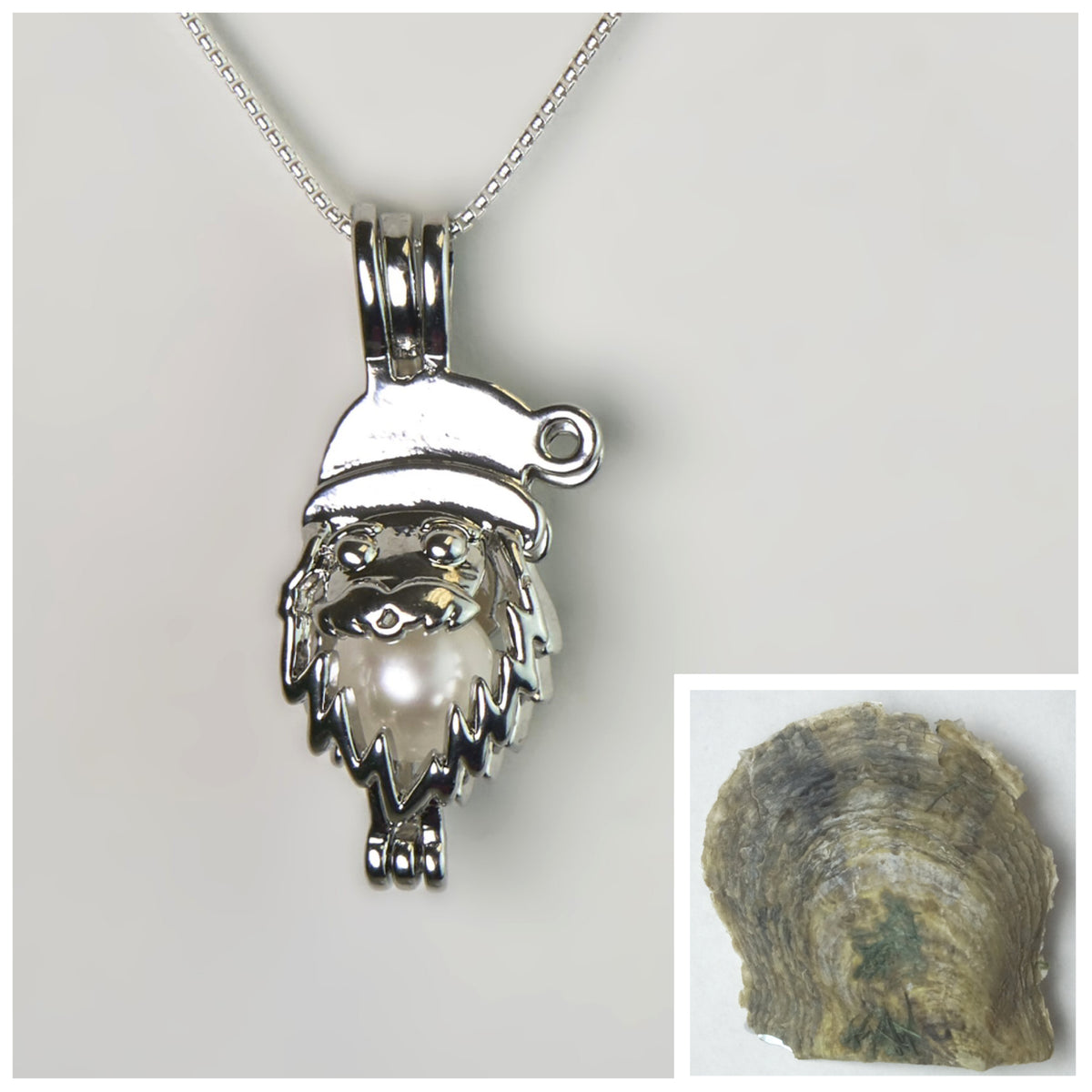 Santa Cage Necklace + Pearl Reveal