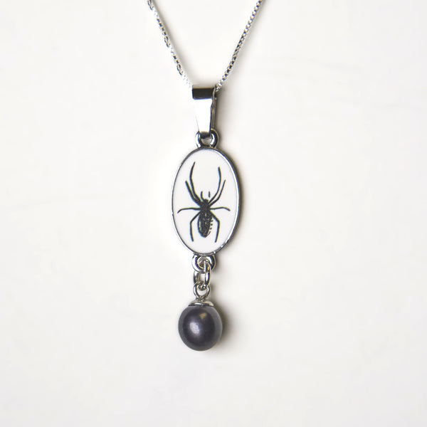 Bargain Cave - Spider Necklace (Black)