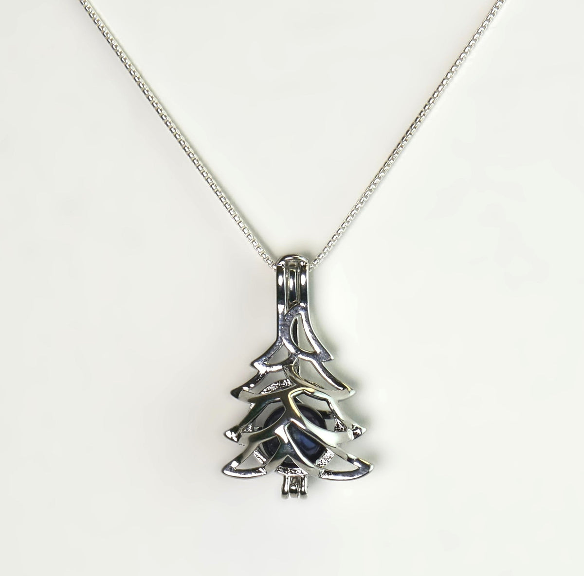 Christmas Tree Cage Necklace