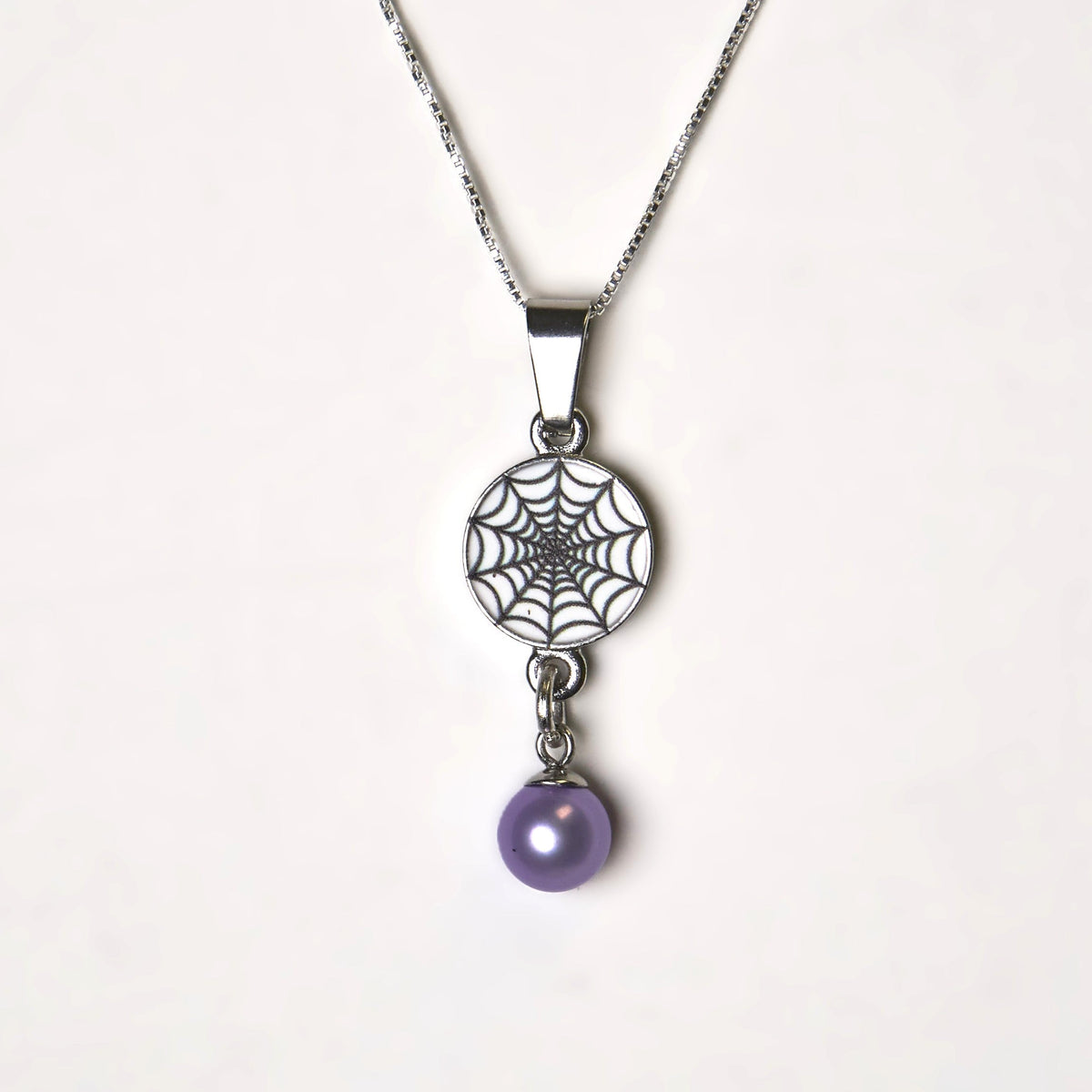 Bargain Cave - Web Necklace (Purple)