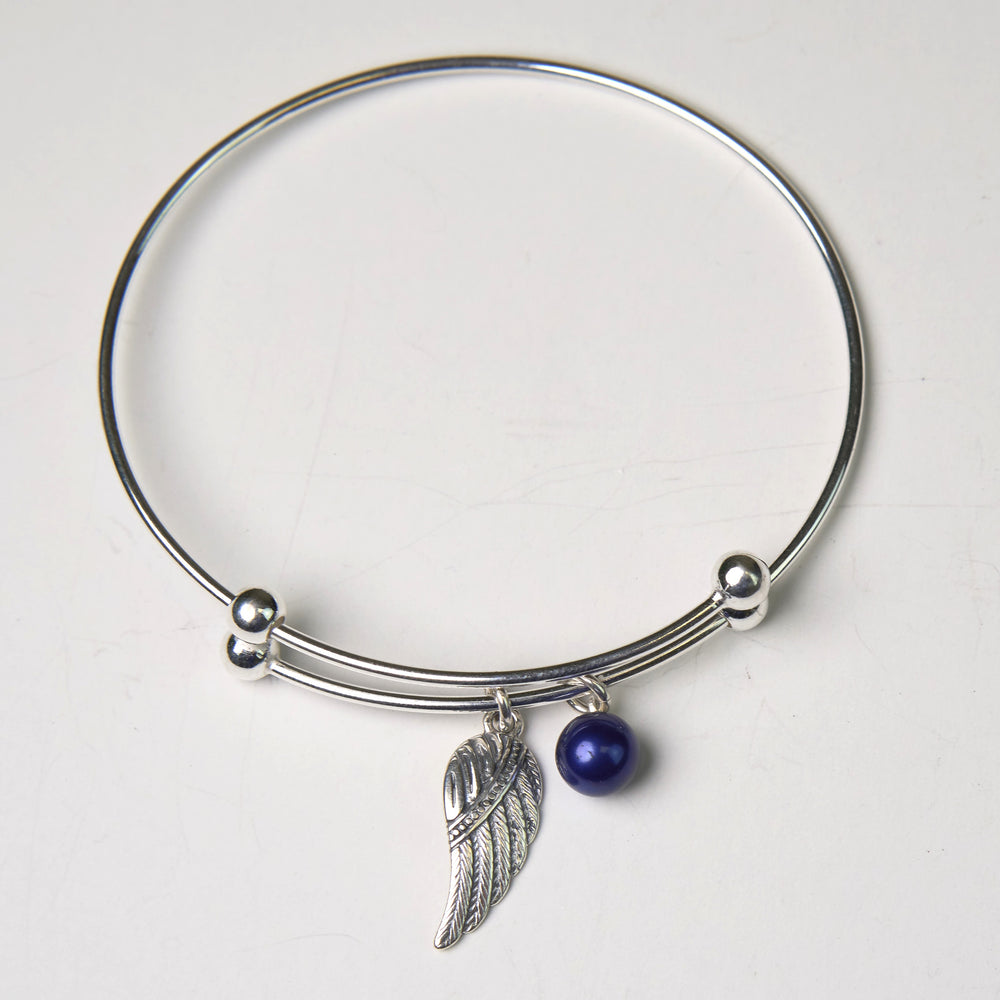 Bargain Cave - Angel Wing Bangle Bracelet