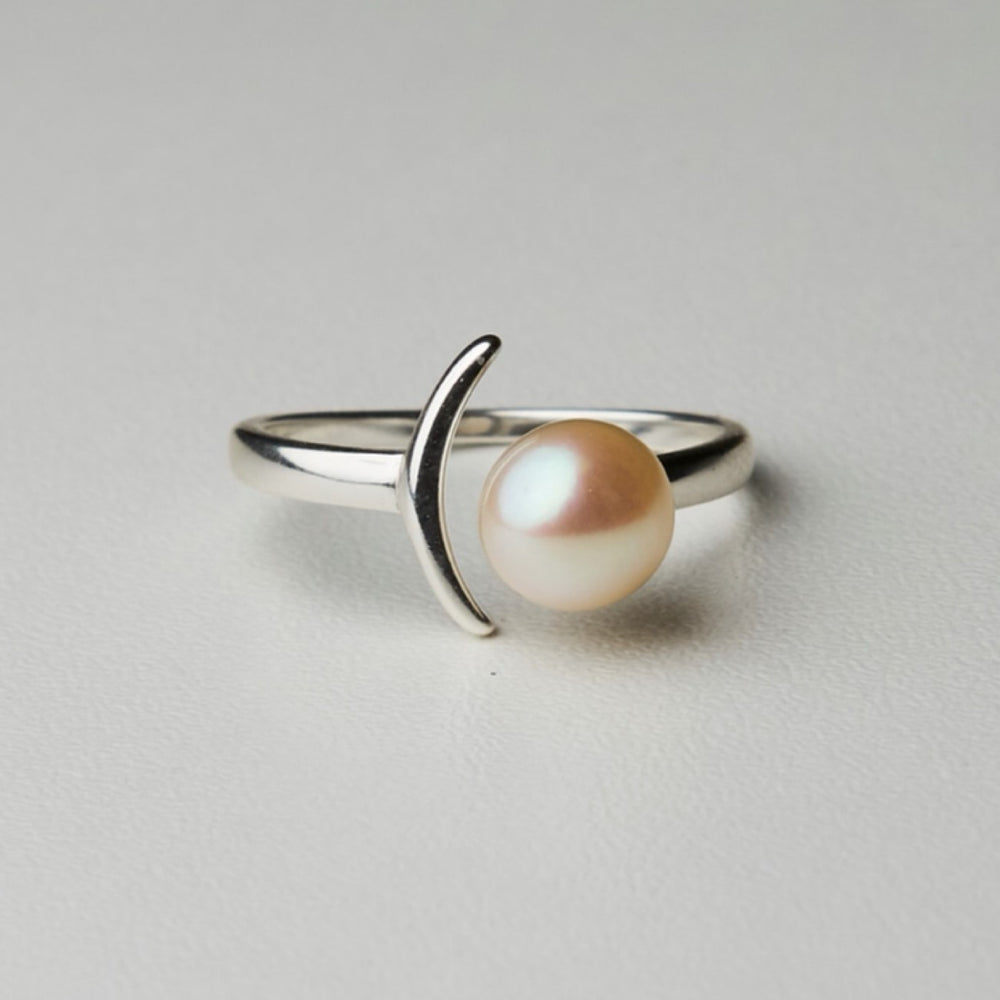 Crescent Moon Ring (Sizes 7 and 8)
