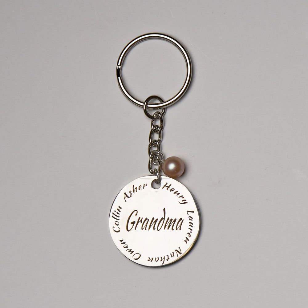 Round Engraved Keychain