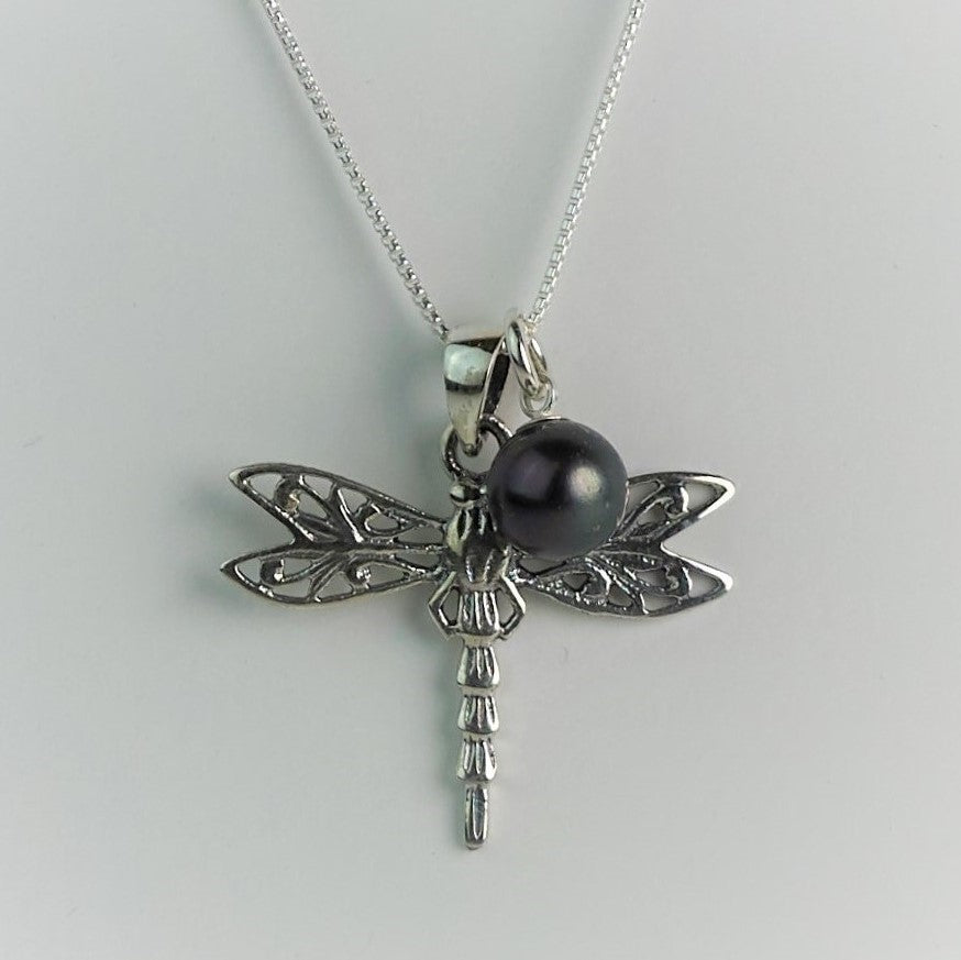 Dragonfly Necklace Personalised With Birthstones By Claudette Worters |  notonthehighstreet.com
